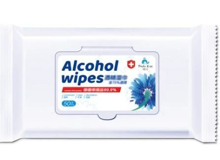 Tisu Basah Non Woven 75% Anti Bakteri Alkohol / Tisu Sanitasi Basah