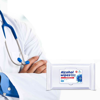 10 pcs 75% Alkohol Tisu Basah Berbasis Pembersih Steril Disinfektan Tangan
