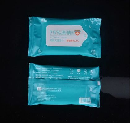 75% Disinfektan Antiseptik Alkohol Tisu Basah Non Woven Untuk Dewasa
