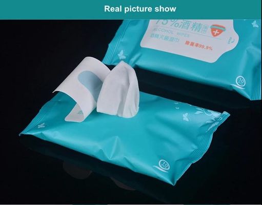 Tisu Basah Alkohol Putih Sekali Pakai, Tisu Bayi Antiseptik Non Woven