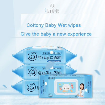 Bahan Spunlace Tisu Pembersih Bayi Bebas Sabun Untuk Bayi Baru Lahir