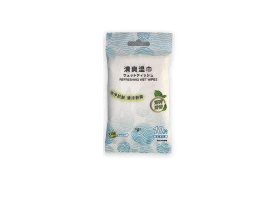 Tisu Basah Dewasa Nonwoven Mint Fragrance Dengan Jus Mentimun