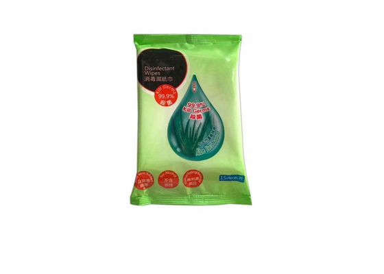 Tisu Basah Disinfektan Ekstrak Aloe Vera yang Dibungkus Secara Individual