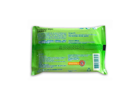 Tisu Basah Disinfektan Ekstrak Aloe Vera yang Dibungkus Secara Individual