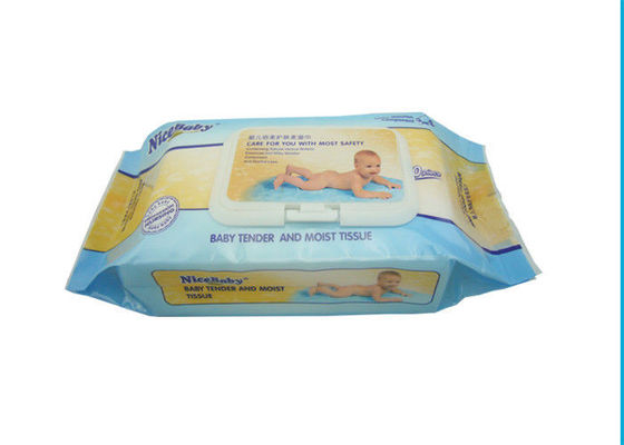 50gsm Tisu Bayi Bebas Alkohol / Tisu Basah Bebas Wewangian