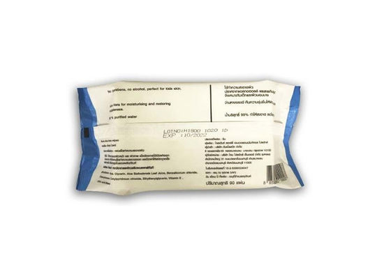 Tanpa Alkohol Aloe Vera Moisturizing 99% Purified Water Baby Wet Wipes