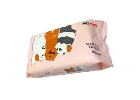 Tisu Bayi Non Alkohol Ringan Tanpa Bau 80PCS Flowpack Dengan Stiker