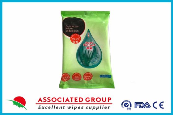 Tisu Basah Disinfektan Ekstrak Aloe Vera yang Dibungkus Secara Individual